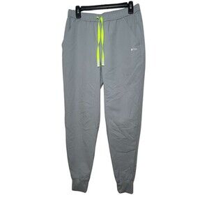 Figs Scrub Jogger Pants Men Size Medium Gray Drawstring Long